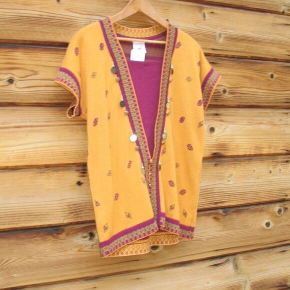 NWT Vintage 80's Knit Top Sweater - Picture 1 of 8